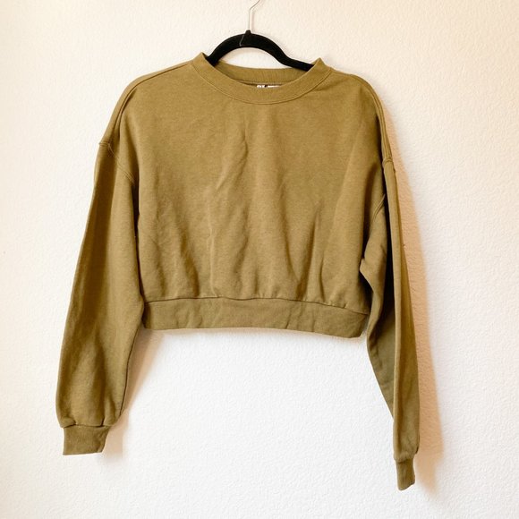H&M Long Sleeve Crop Top Sweater - 2 Colors - T19 - Picture 5 of 7
